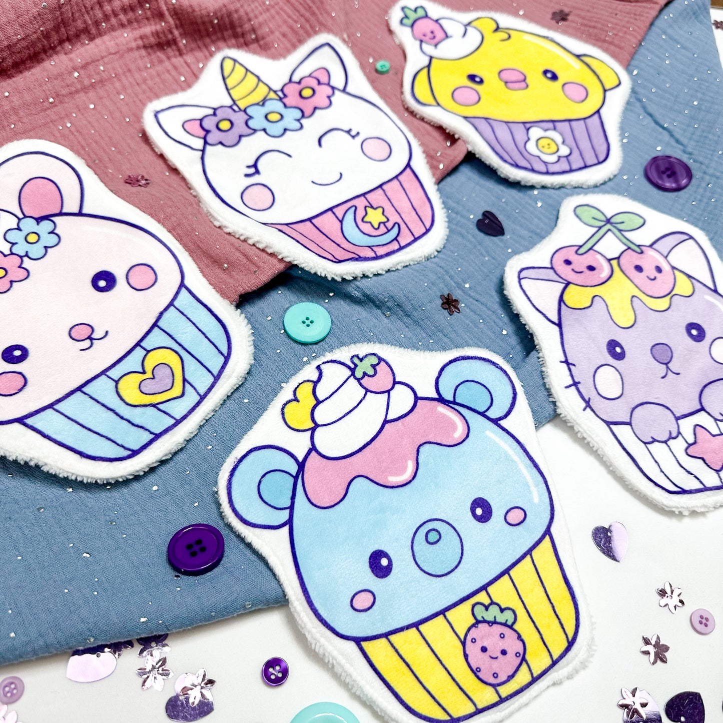 Coton lavable cupcake ours (70)