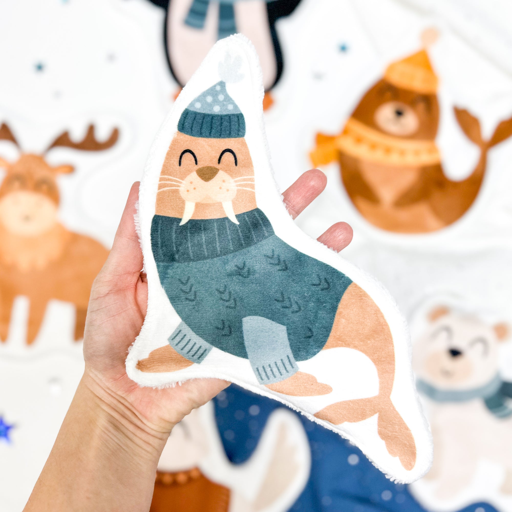 Coton lavable bĂ©bĂ© XXL â morse â coton rĂ©utilisable et ultra doux