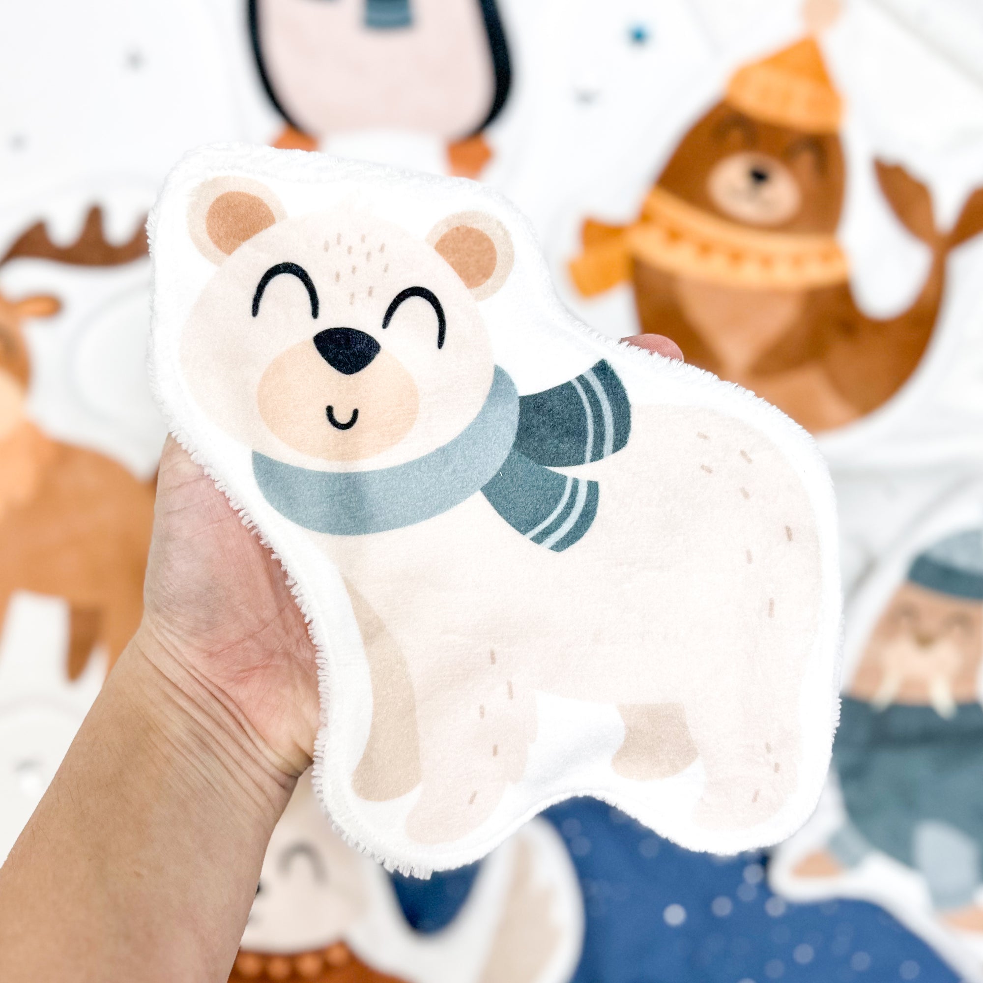 Coton lavable bĂ©bĂ© XXL â ours â coton rĂ©utilisable et ultra doux