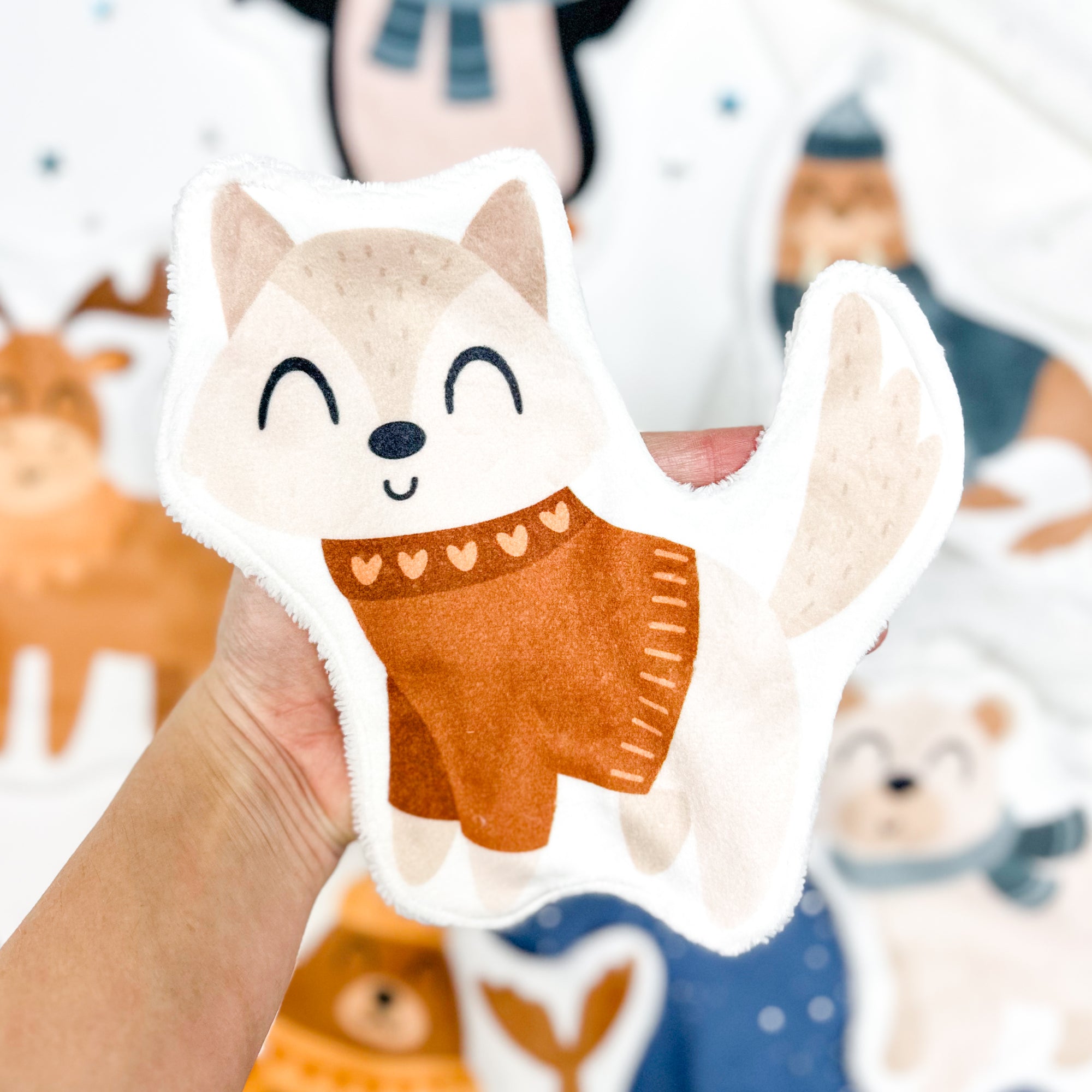 Coton lavable bĂ©bĂ© XXL â renard â coton rĂ©utilisable et ultra doux