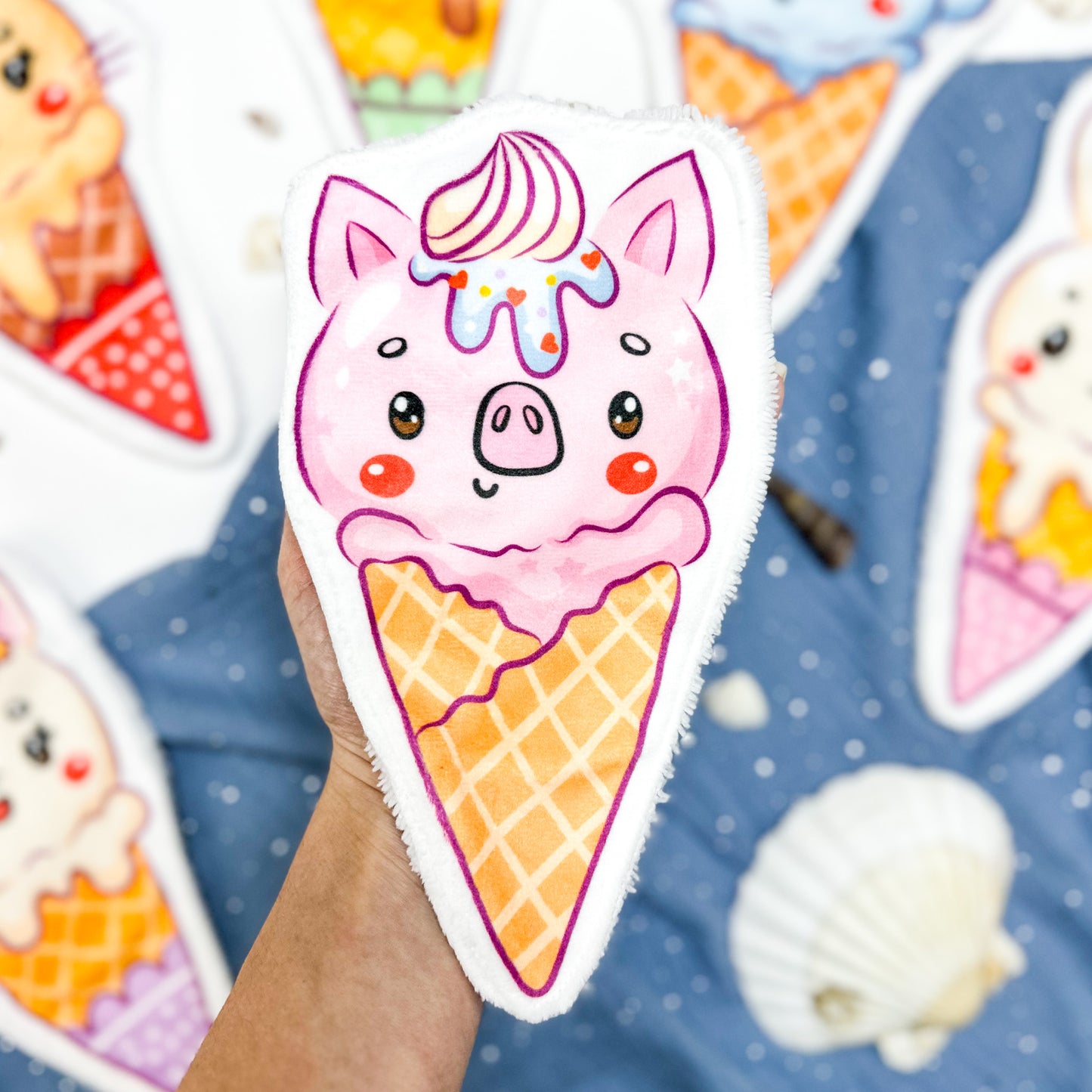 Coton lavable glace cochon (182)