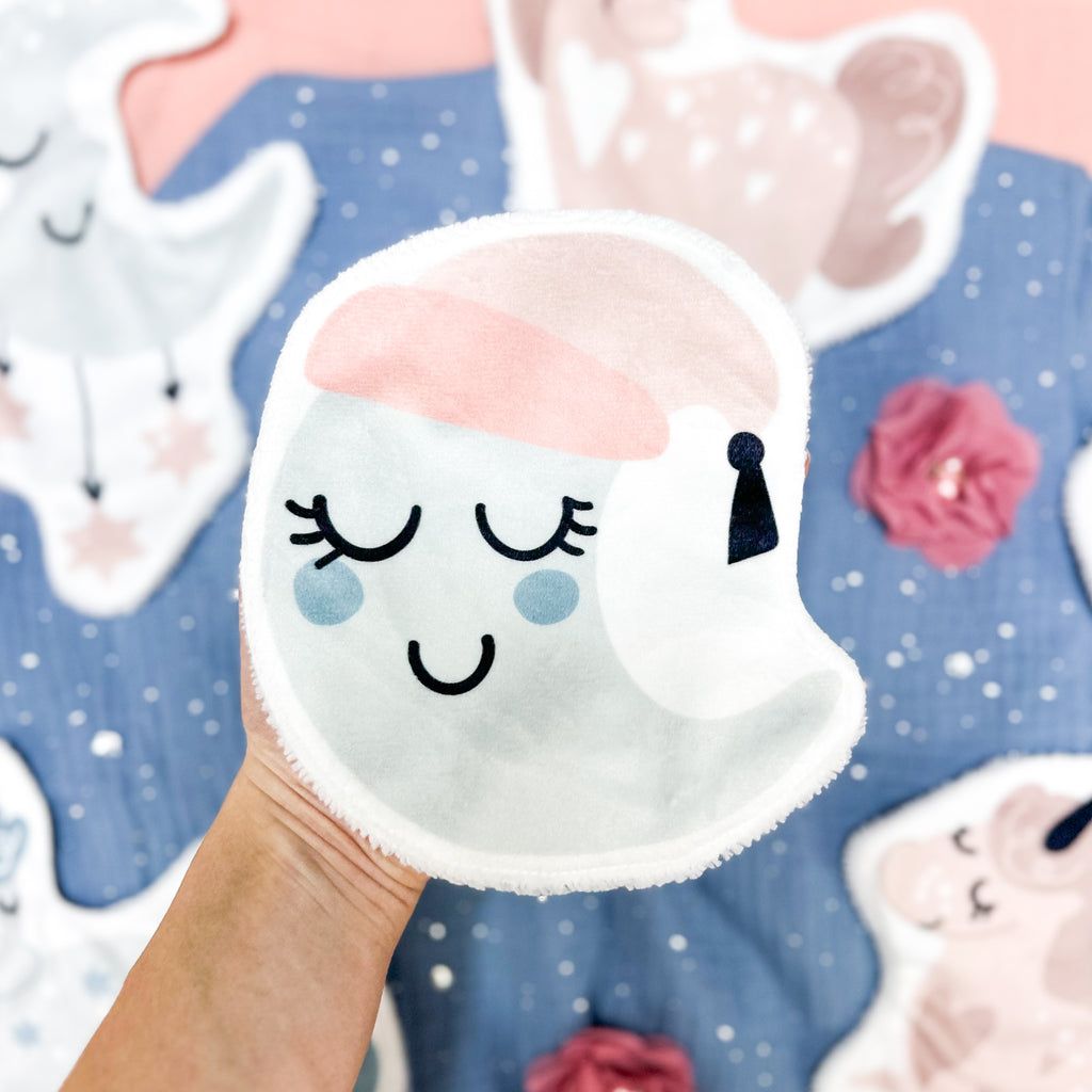 Coton lavable bébé XXL – lune – coton réutilisable et ultra doux
