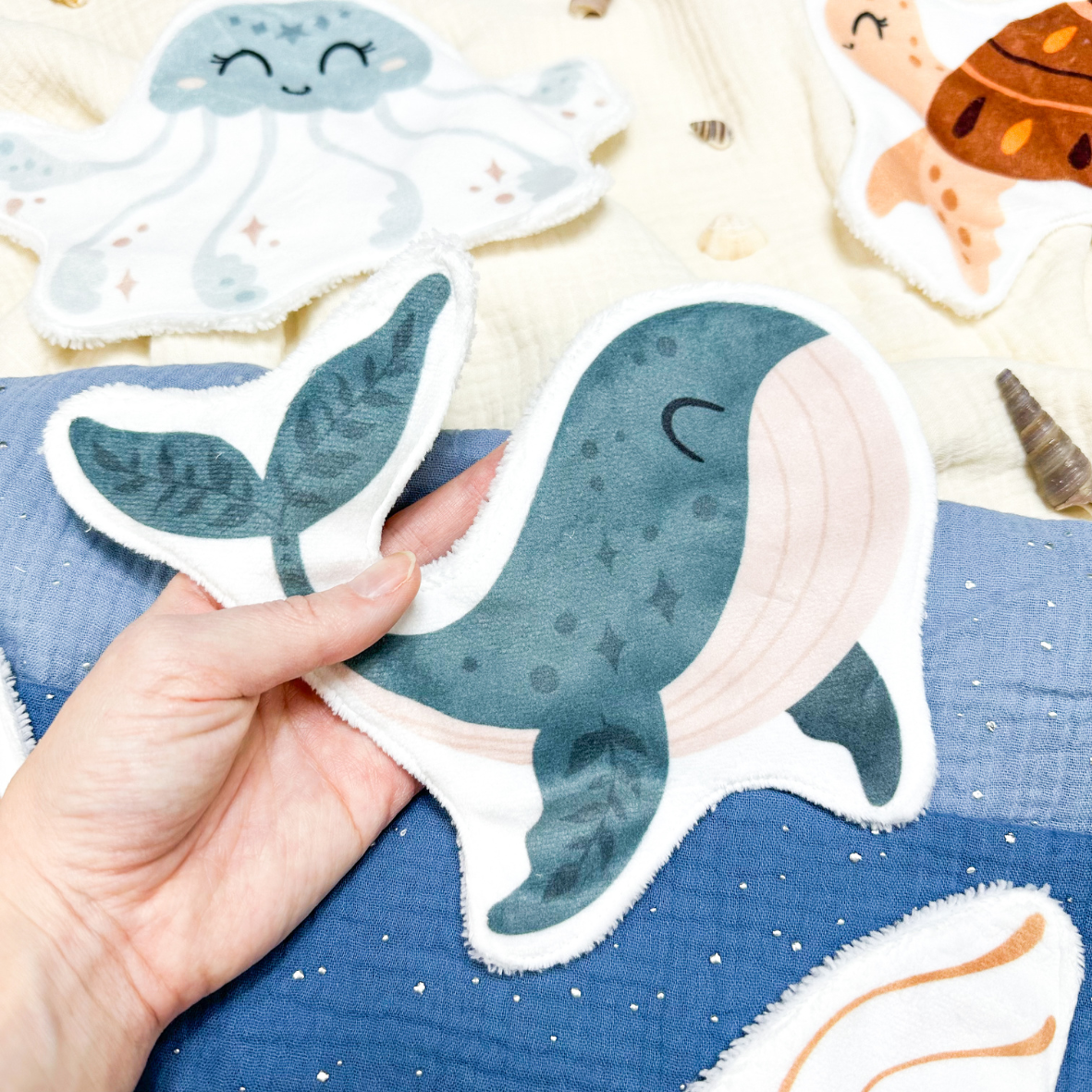 Cotons Lavables Bébé XXL – Tendresse Salée