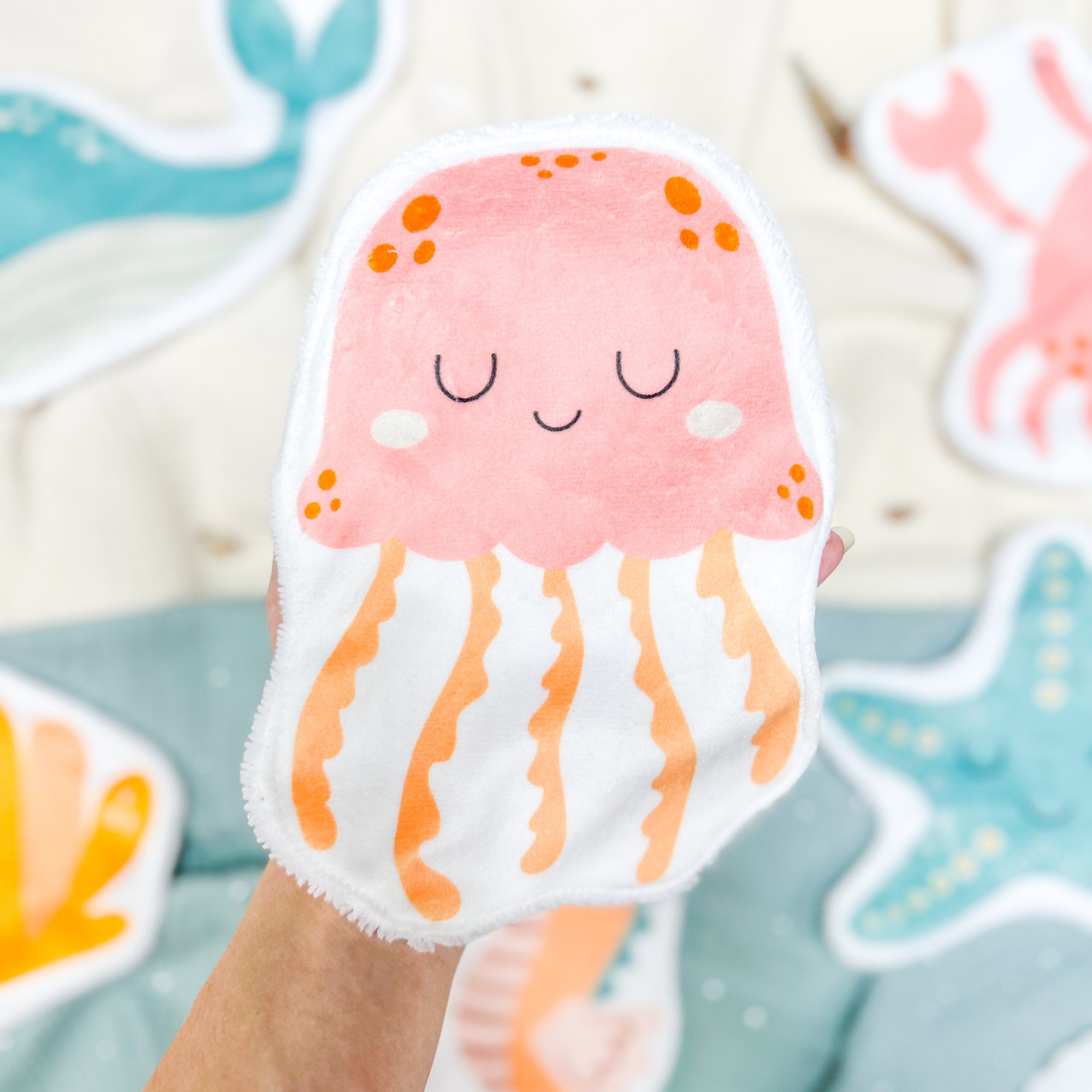 Coton lavable bĂ©bĂ© XXL â mĂ©duse â coton rĂ©utilisable et ultra doux