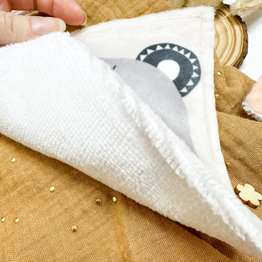 Cotons Lavables Bébé 15x15cm  – Petits Compagnons Scandinaves - Lot De 4