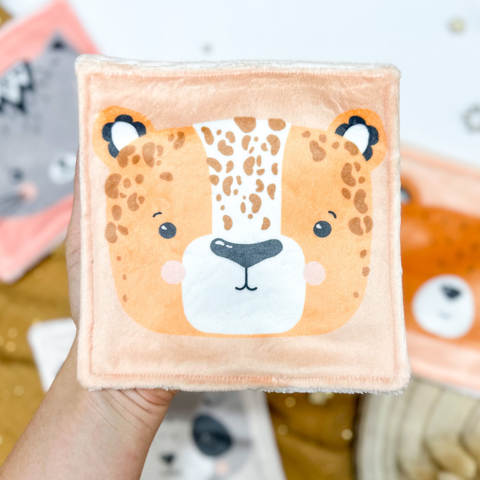 Cotons Lavables Bébé 15x15cm  – Petits Compagnons Scandinaves - Lot De 4