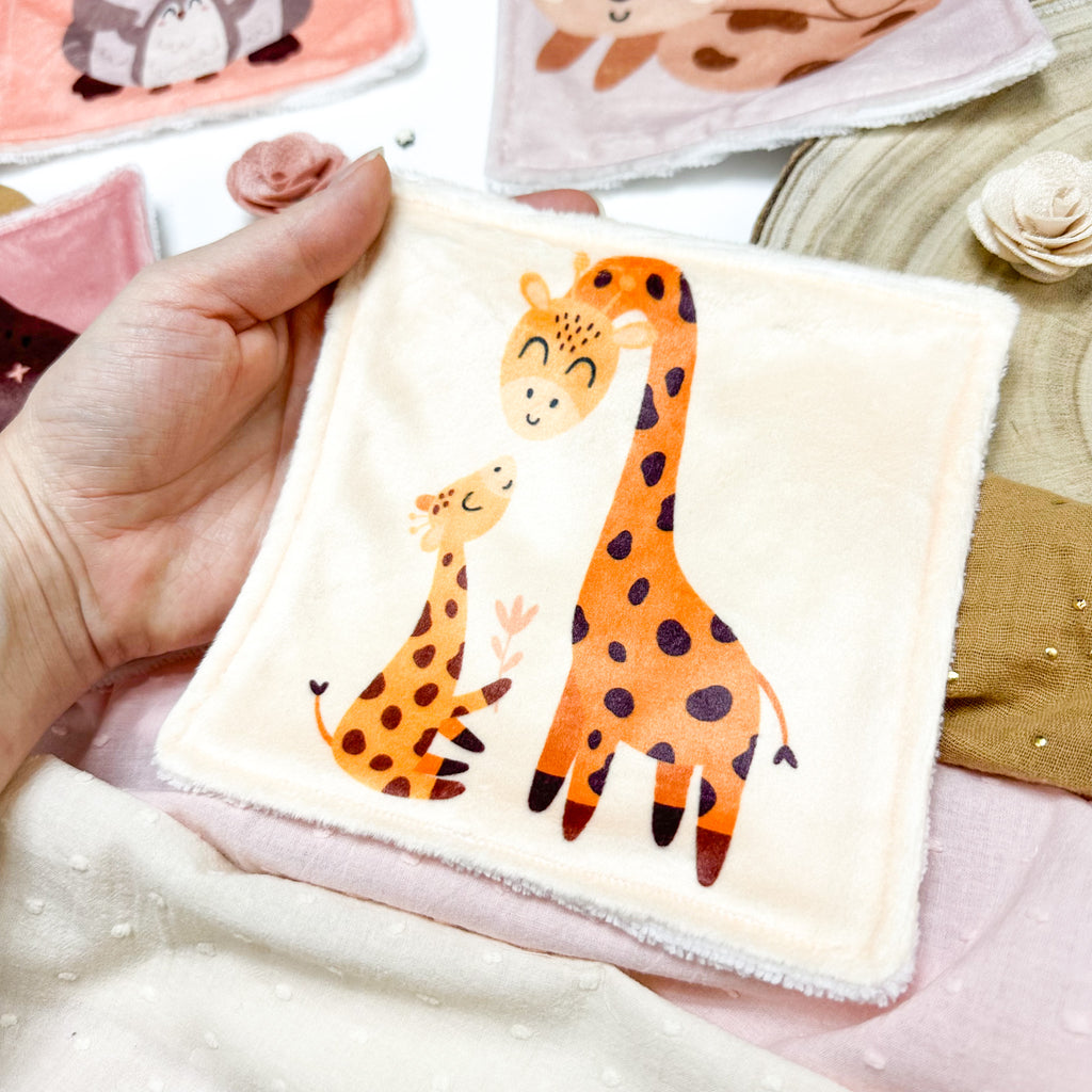 Cotons Lavables Bébé 15x15cm  – Maman & Moi - Lot De 4