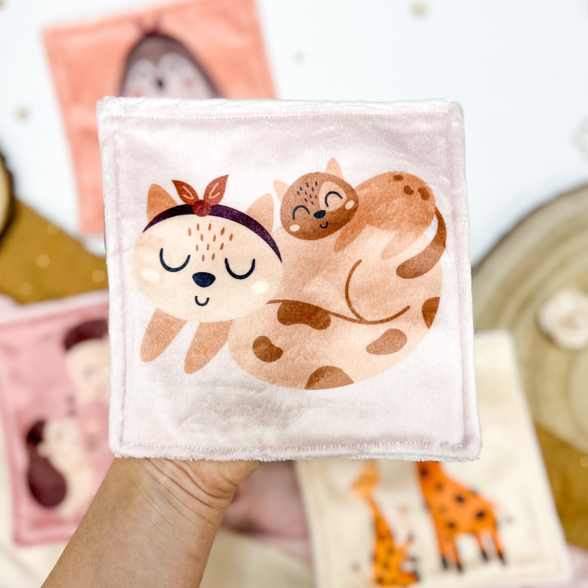 Cotons Lavables Bébé 15x15cm  – Maman & Moi - Lot De 4