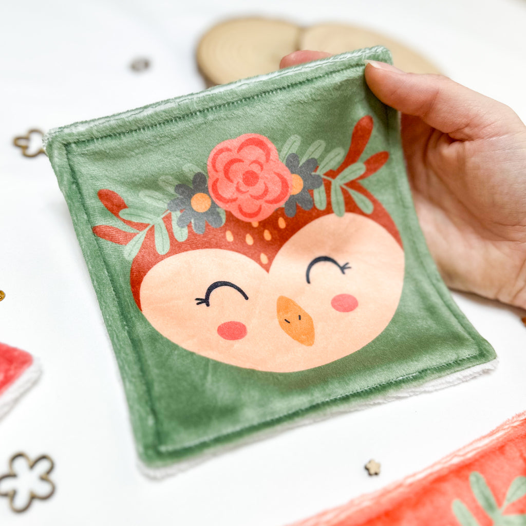 Cotons Lavables Bébé 15x15cm  – Les Bohèmes de la Forêt - Lot De 4