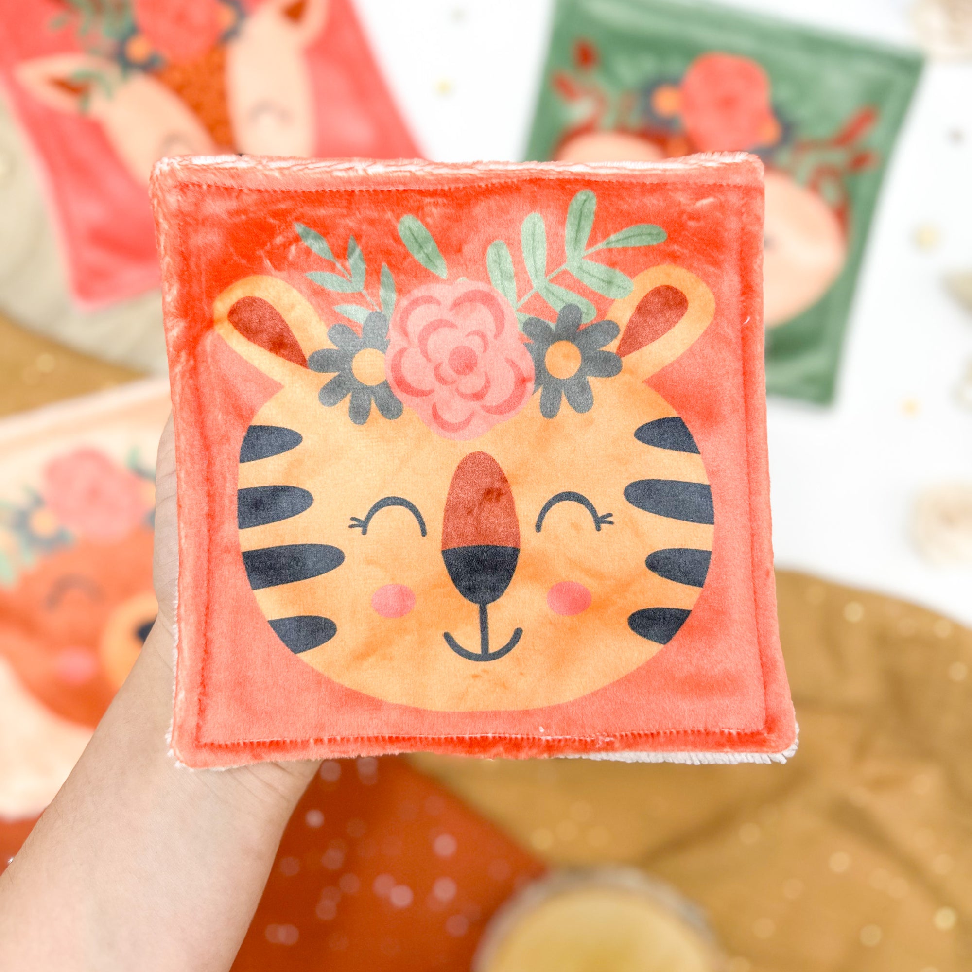 Cotons Lavables Bébé 15x15cm  – Les Bohèmes de la Forêt - Lot De 4