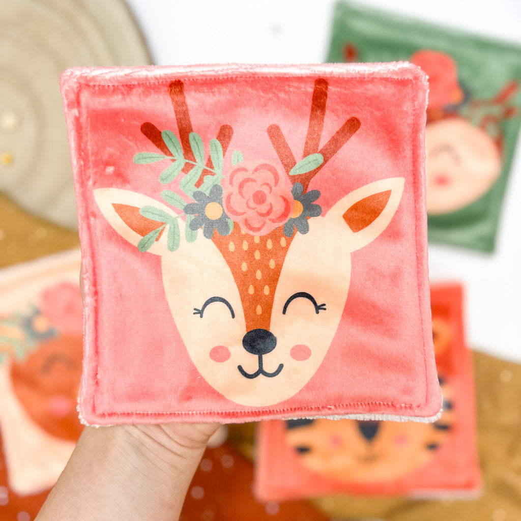 Cotons Lavables Bébé 15x15cm  – Les Bohèmes de la Forêt - Lot De 4