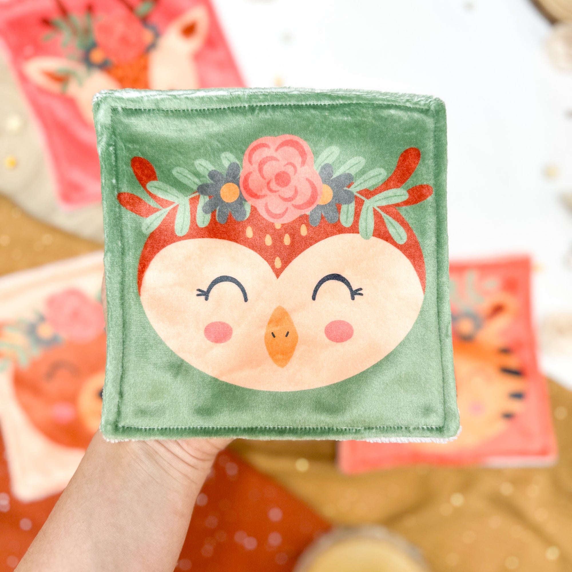 Cotons Lavables Bébé 15x15cm  – Les Bohèmes de la Forêt - Lot De 4