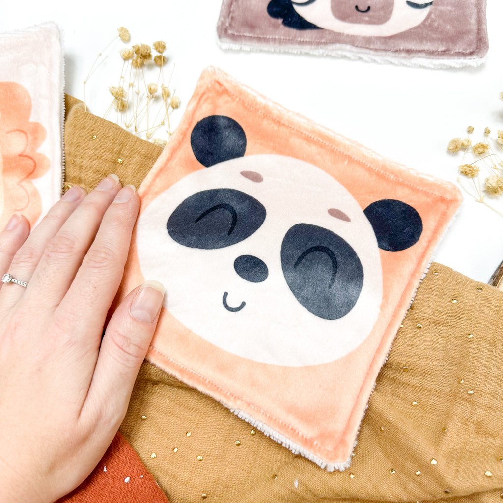 Cotons Lavables Bébé 15x15cm  – Jungle des Câlins - Lot De 4