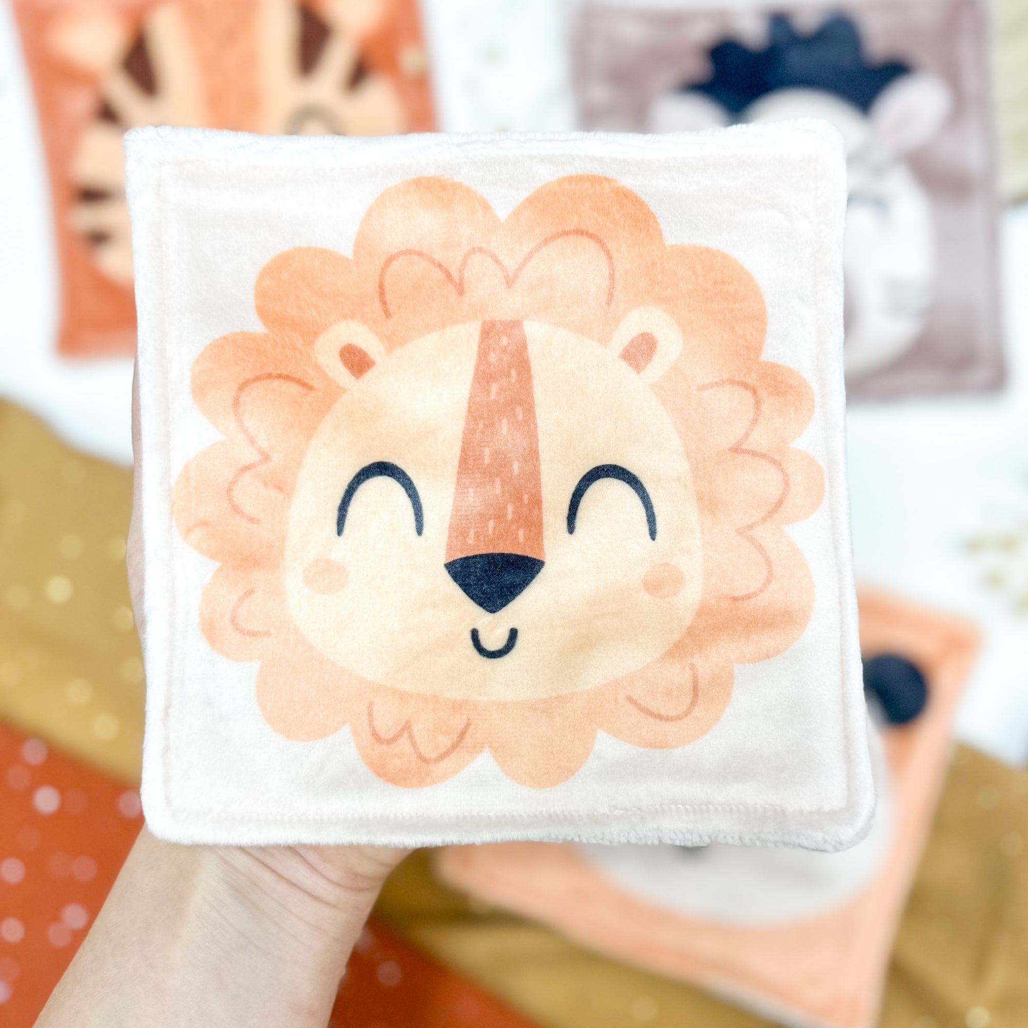 Cotons Lavables Bébé 15x15cm  – Jungle des Câlins - Lot De 4