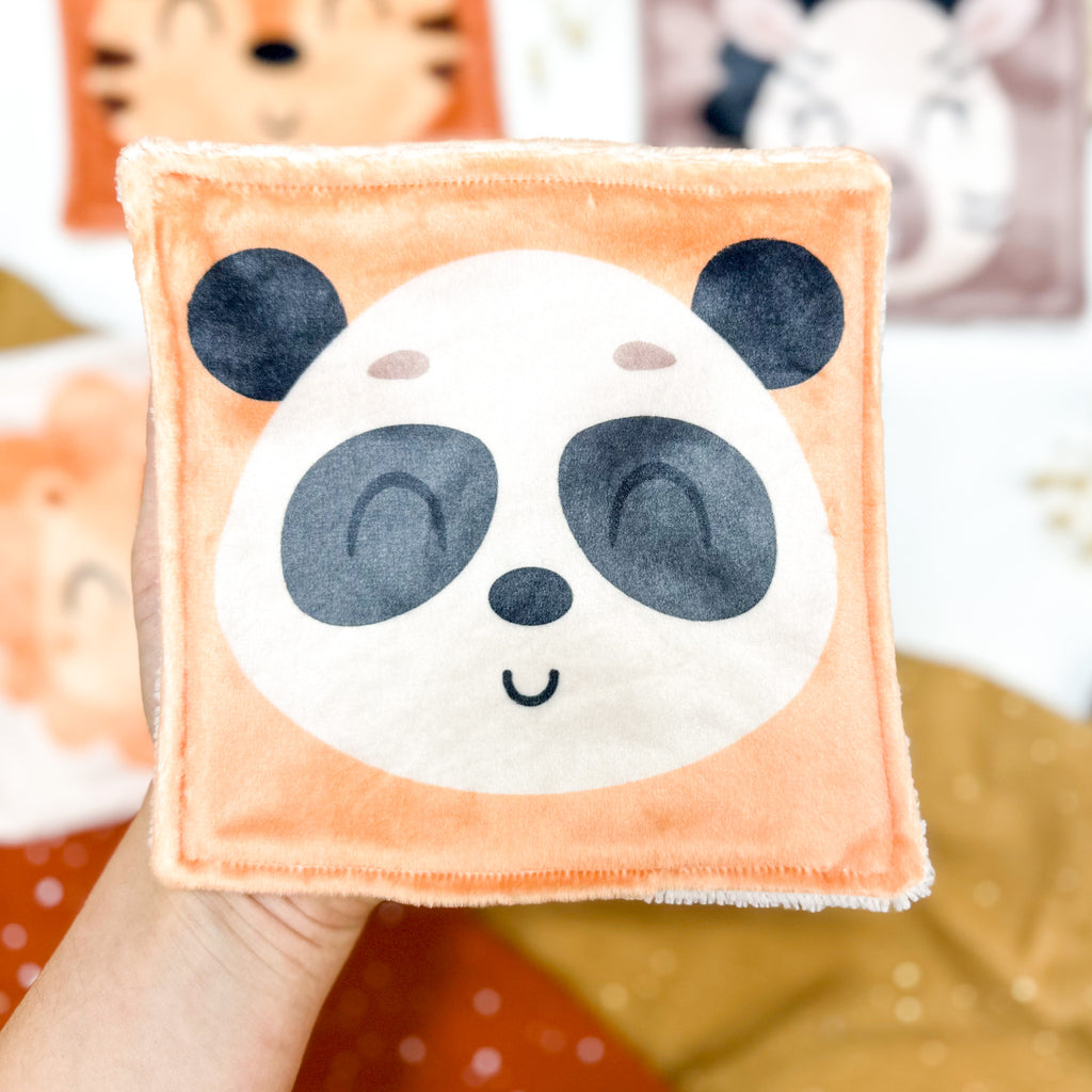 Cotons Lavables Bébé 15x15cm  – Jungle des Câlins - Lot De 4