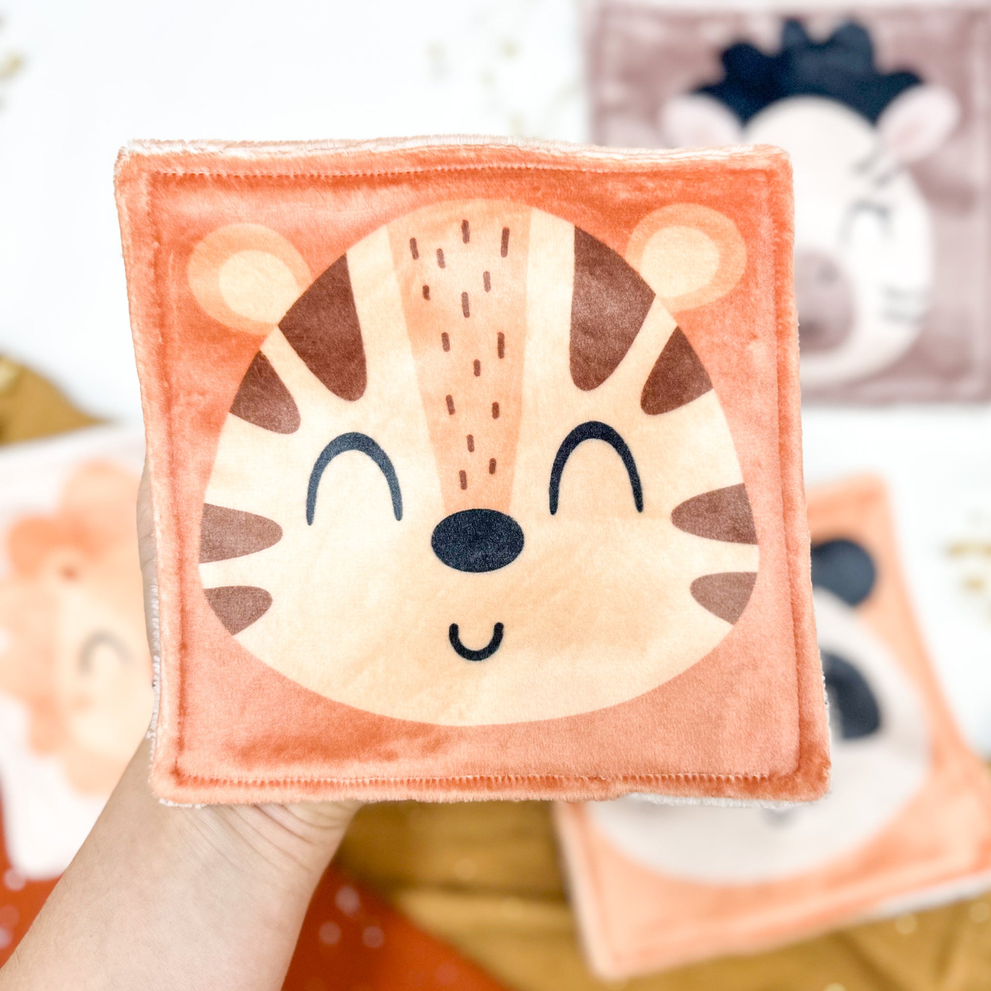 Cotons Lavables Bébé 15x15cm  – Jungle des Câlins - Lot De 4