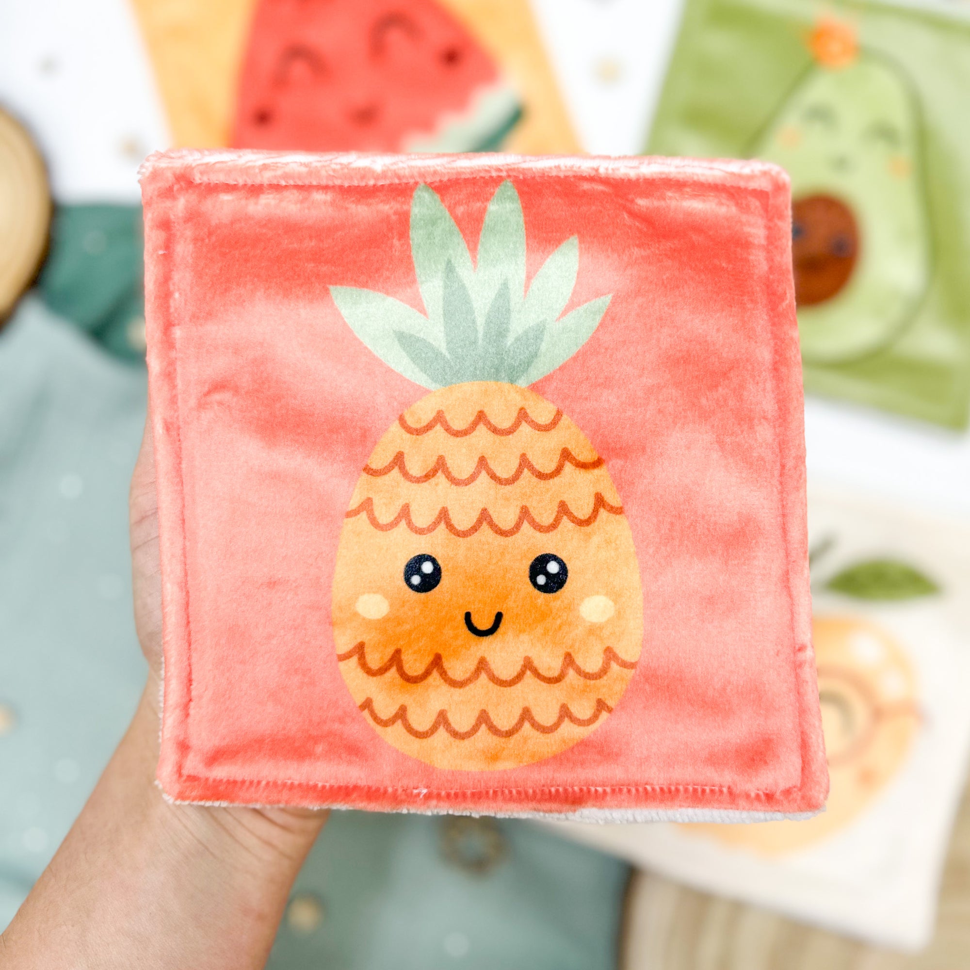 Cotons Lavables Bébé 15x15cm  – Smoothie de Câlins - Lot De 4