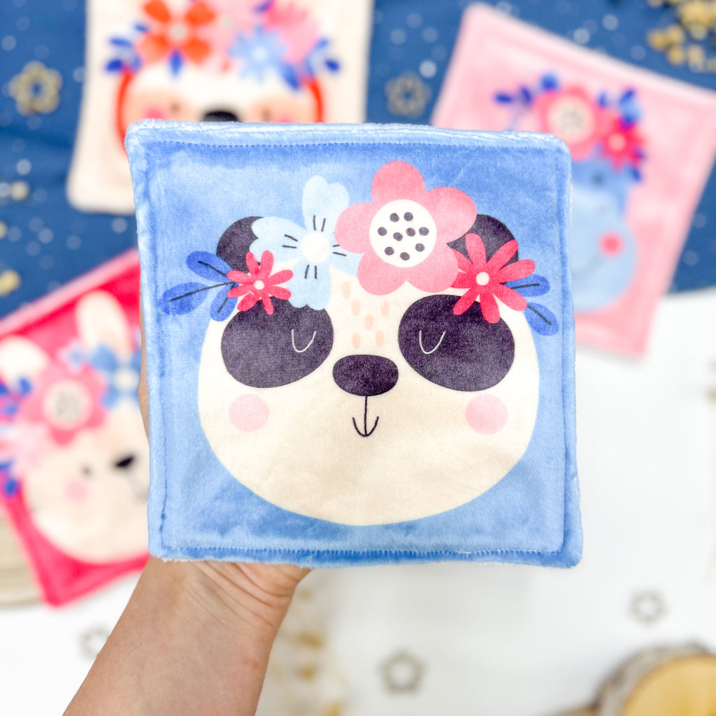 Cotons Lavables Bébé 15x15cm  – Les Petits Fleuris - Lot De 4