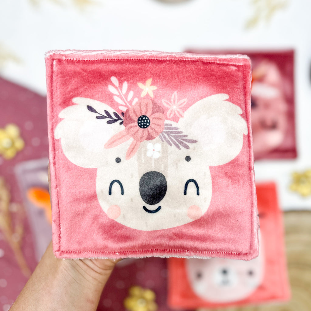 Cotons Lavables Bébé 15x15cm  – Compagnons en Fleurs - Lot De 4