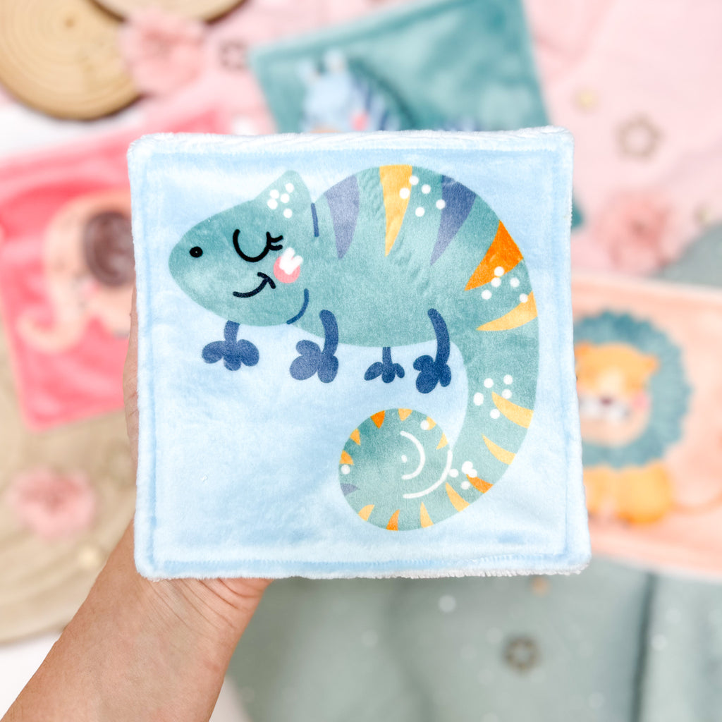 Cotons Lavables Bébé 15x15cm  – Petite Jungle Rêveuse - Lot De 4