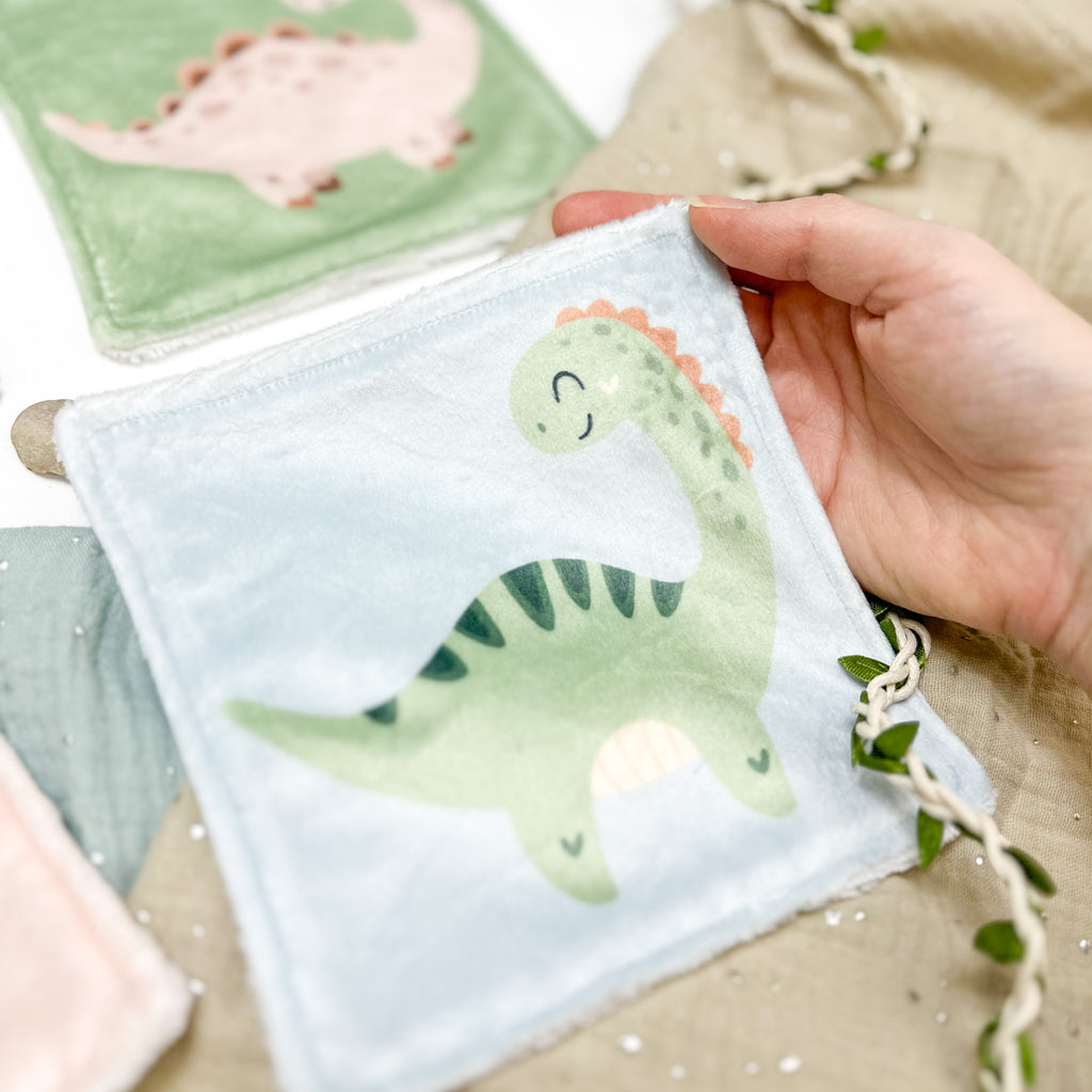 Cotons Lavables Bébé 15x15cm  – Le Gang des P’tits Fossiles - Lot De 4