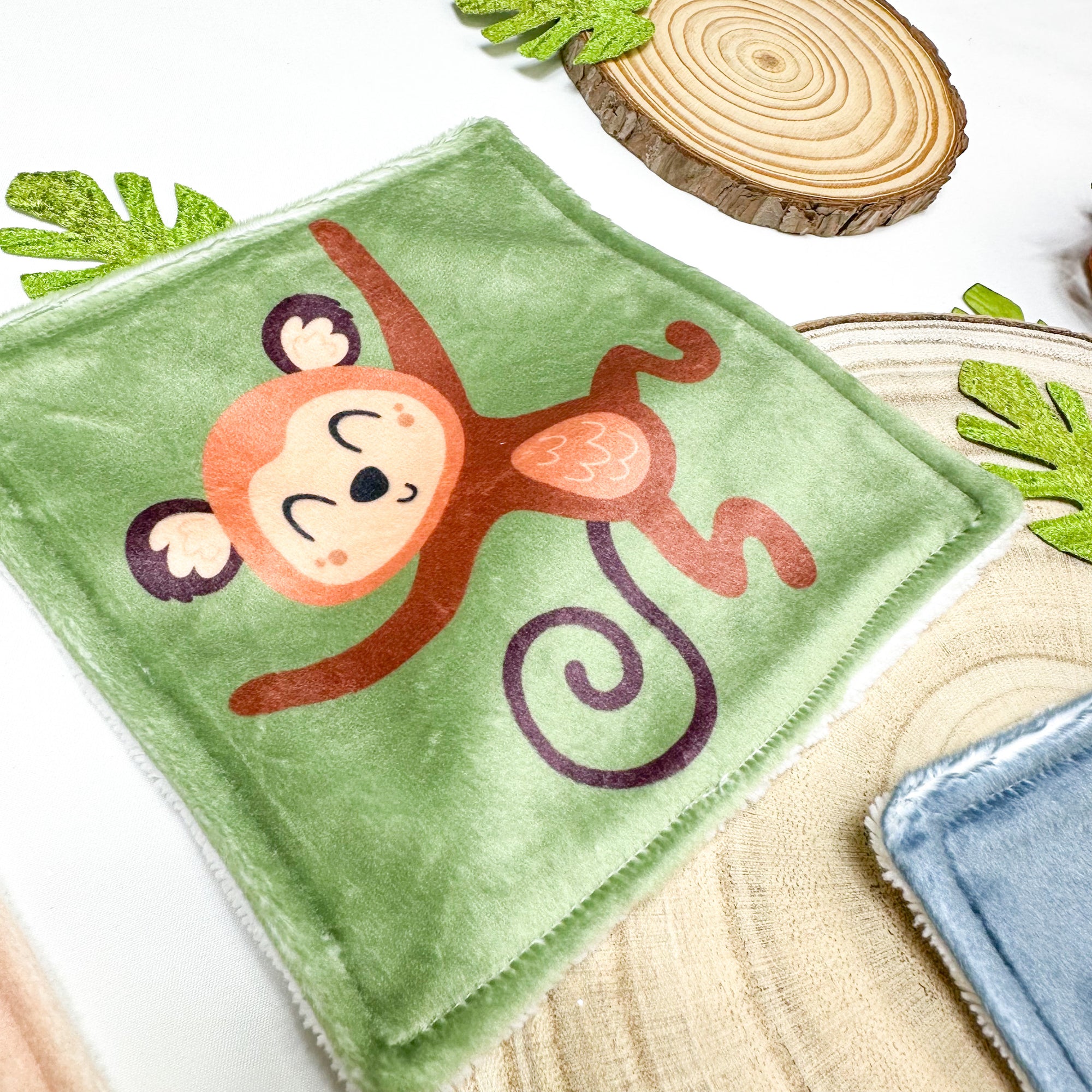 Cotons Lavables Bébé 15x15cm  – Z’animos Tropicool - Lot De 4