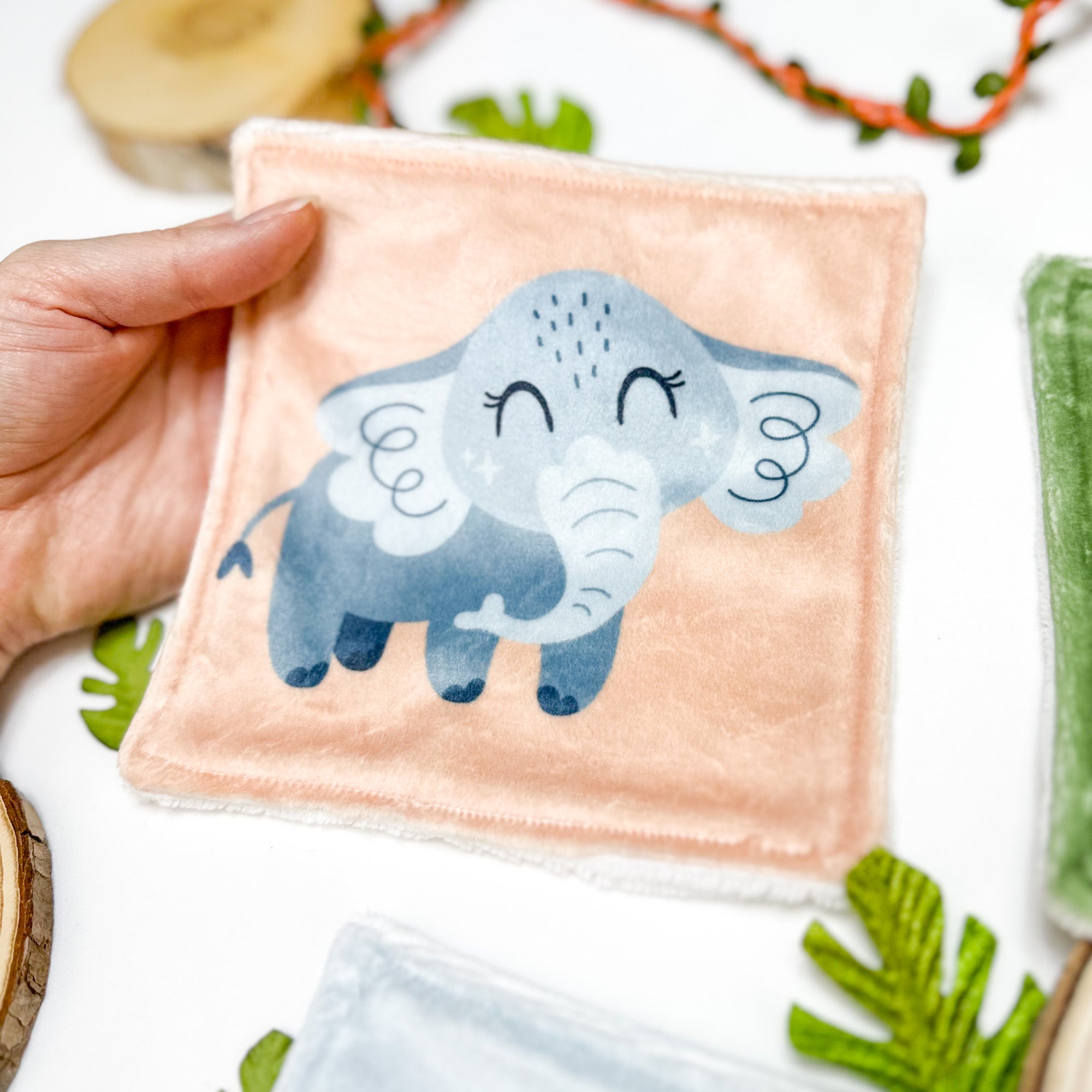 Cotons Lavables Bébé 15x15cm  – Z’animos Tropicool - Lot De 4