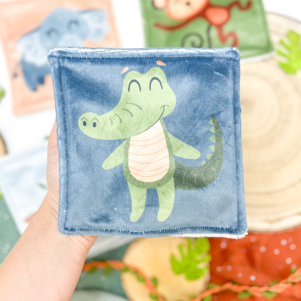 Cotons Lavables Bébé 15x15cm  – Z’animos Tropicool - Lot De 4