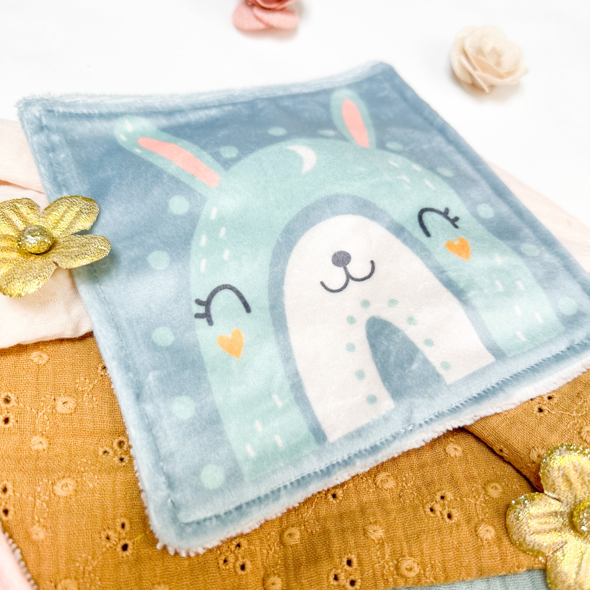 Cotons Lavables Bébé 15x15cm  – Arcs-en-Ciel Enchantés - Lot De 4