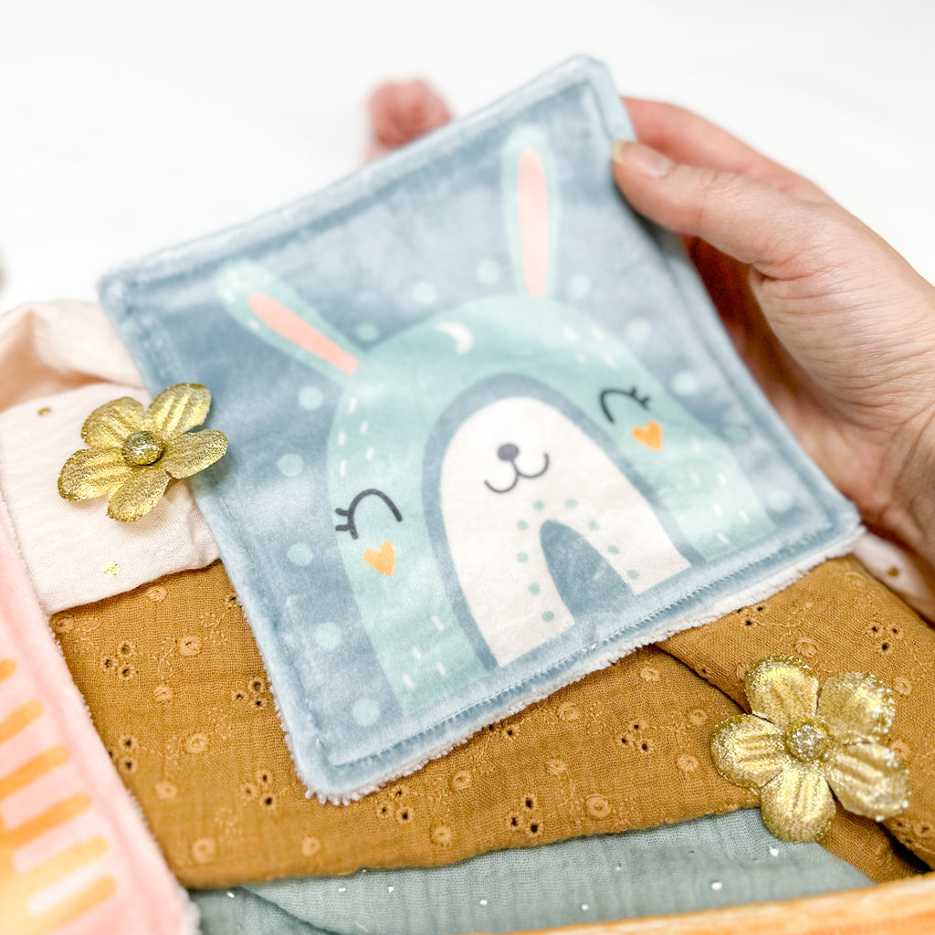 Cotons Lavables Bébé 15x15cm  – Arcs-en-Ciel Enchantés - Lot De 4