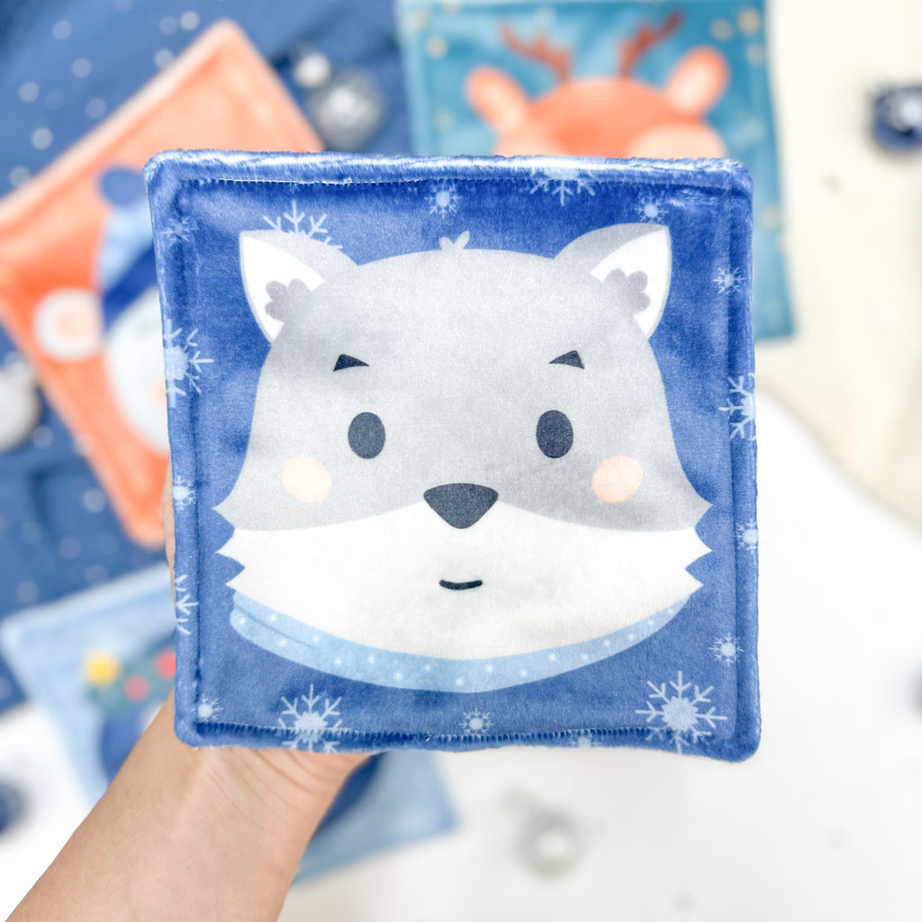 Cotons Lavables Bébé 15x15cm  – Noël en Douceur - Lot De 4