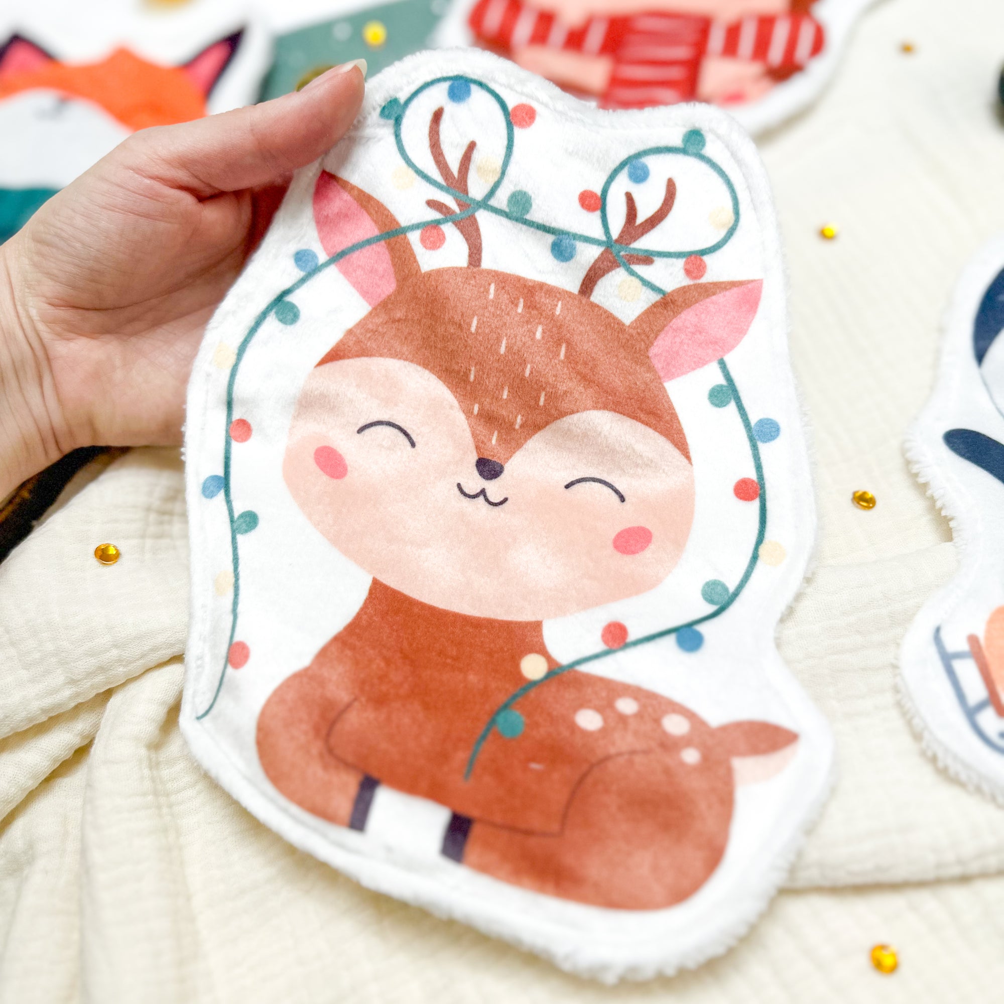 Cotons Lavables Bébé XXL – Noël des Petits Compagnons