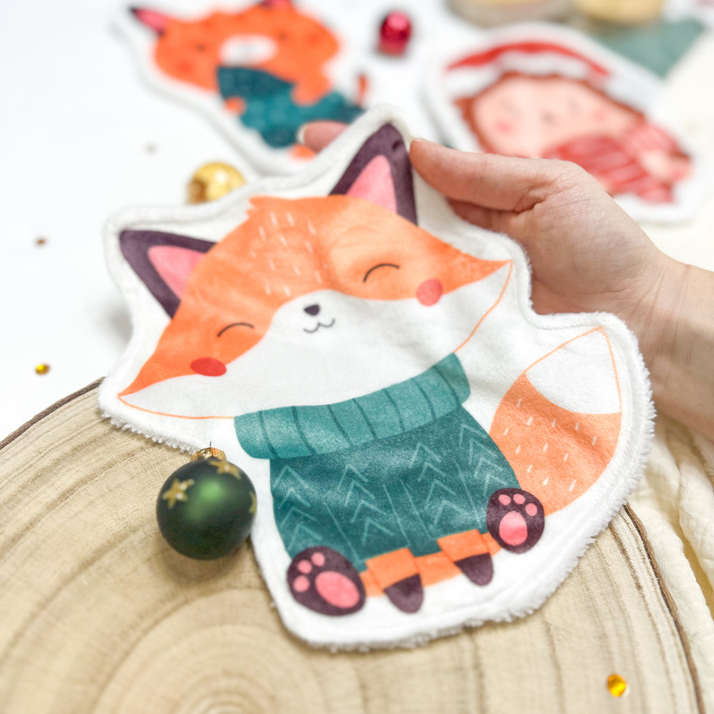 Cotons Lavables Bébé XXL – Noël des Petits Compagnons