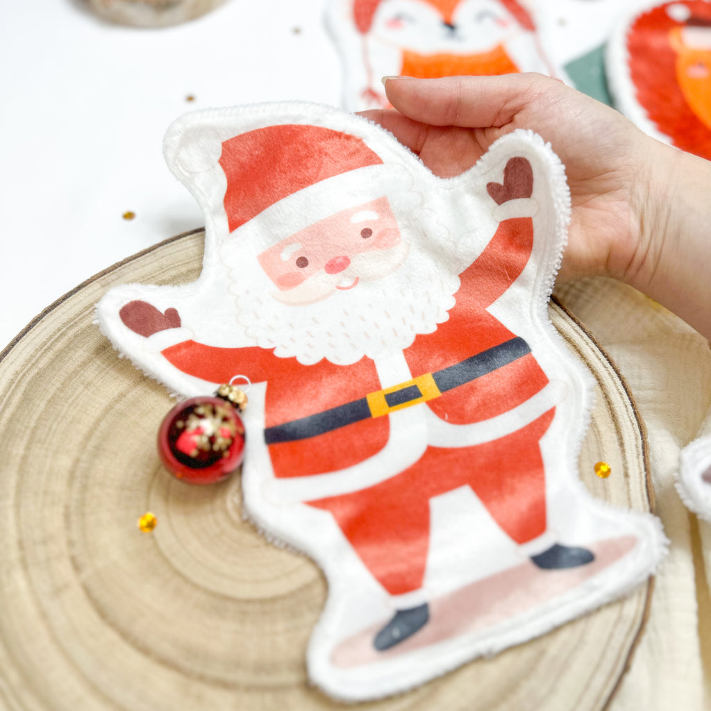 Cotons Lavables Bébé XXL – Noël Gourmand