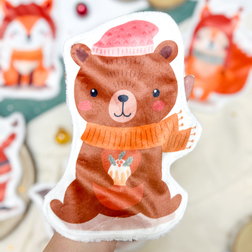 Cotons Lavables Bébé XXL – Noël Gourmand