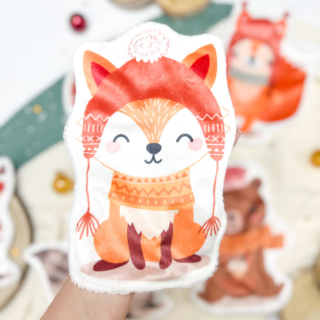 Cotons Lavables Bébé XXL – Noël Gourmand