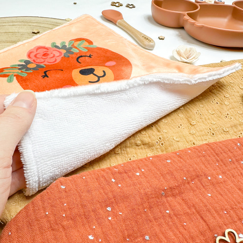 Serviette de table enfant lavable – Les Bohèmes de la Forêt - Lot De 2