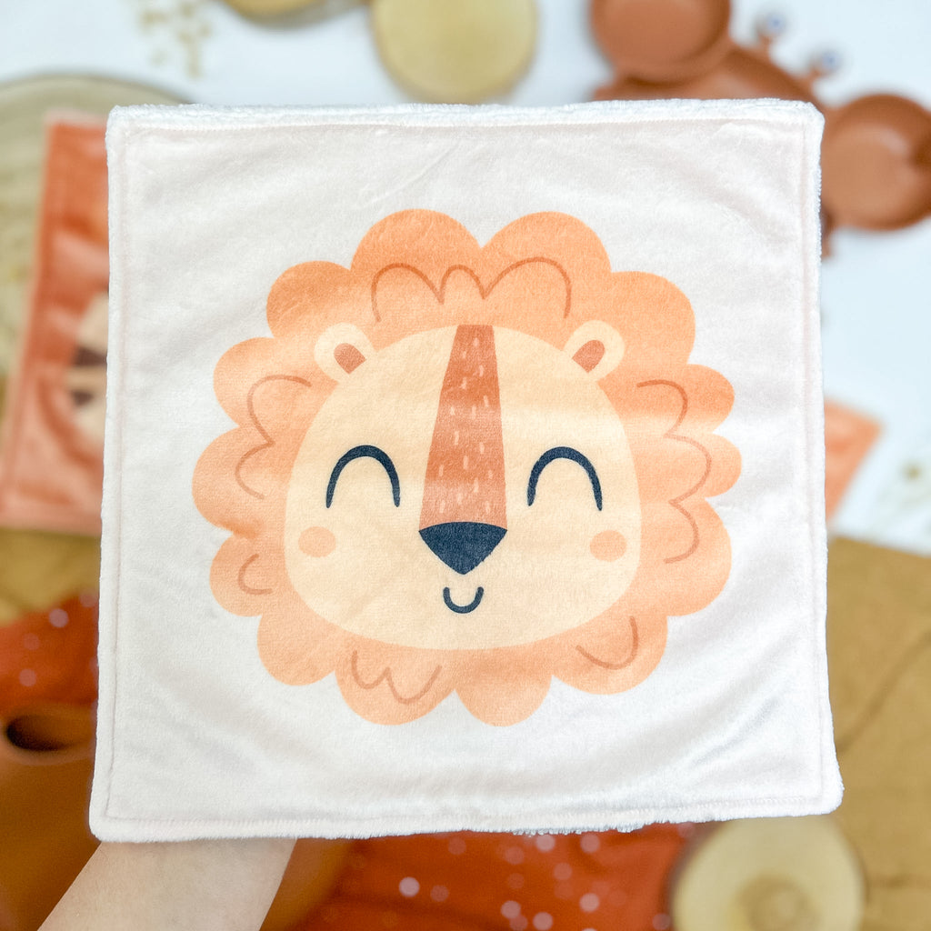 Serviette de table enfant lavable – Jungle de câlins - Lot De 2