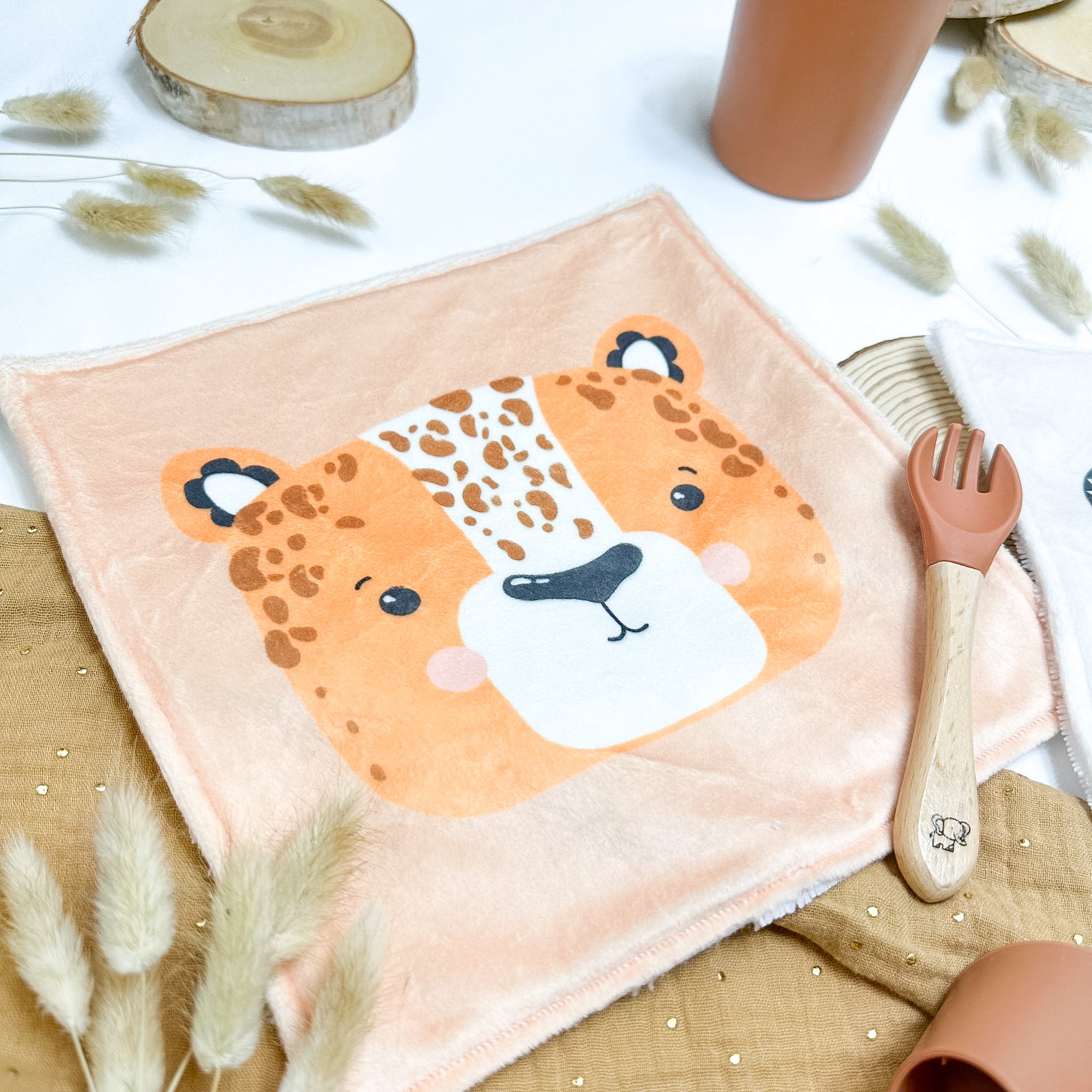 Serviette de table enfant lavable – Petits Compagnons Scandinaves - Lot De 2