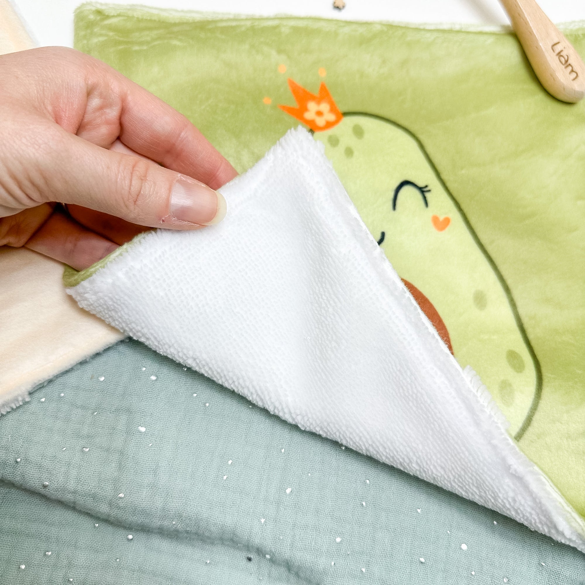 Serviette de table enfant lavable – Smoothie de câlins - Lot De 2