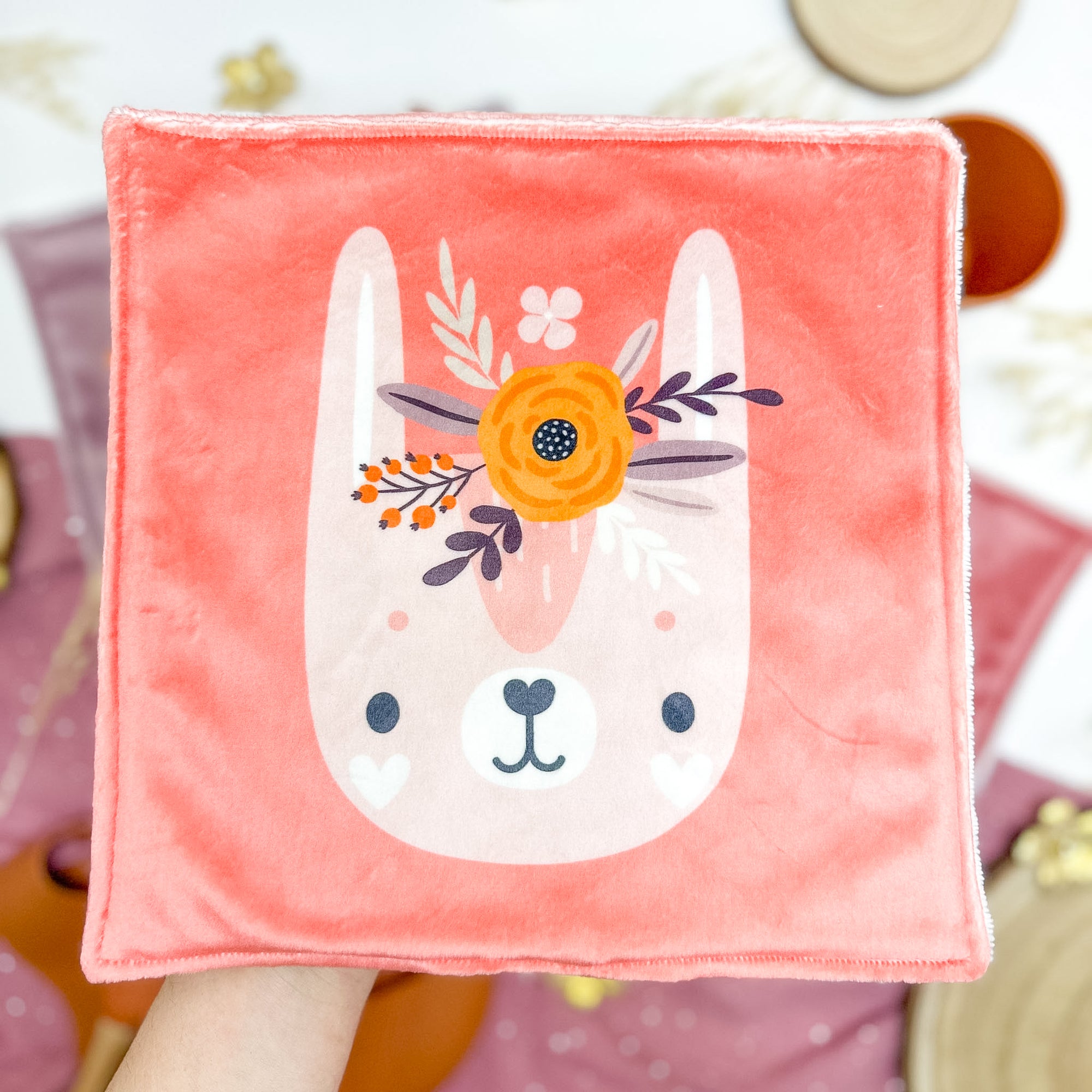 Serviette de table enfant lavable – Compagnons en Fleurs - Lot De 2