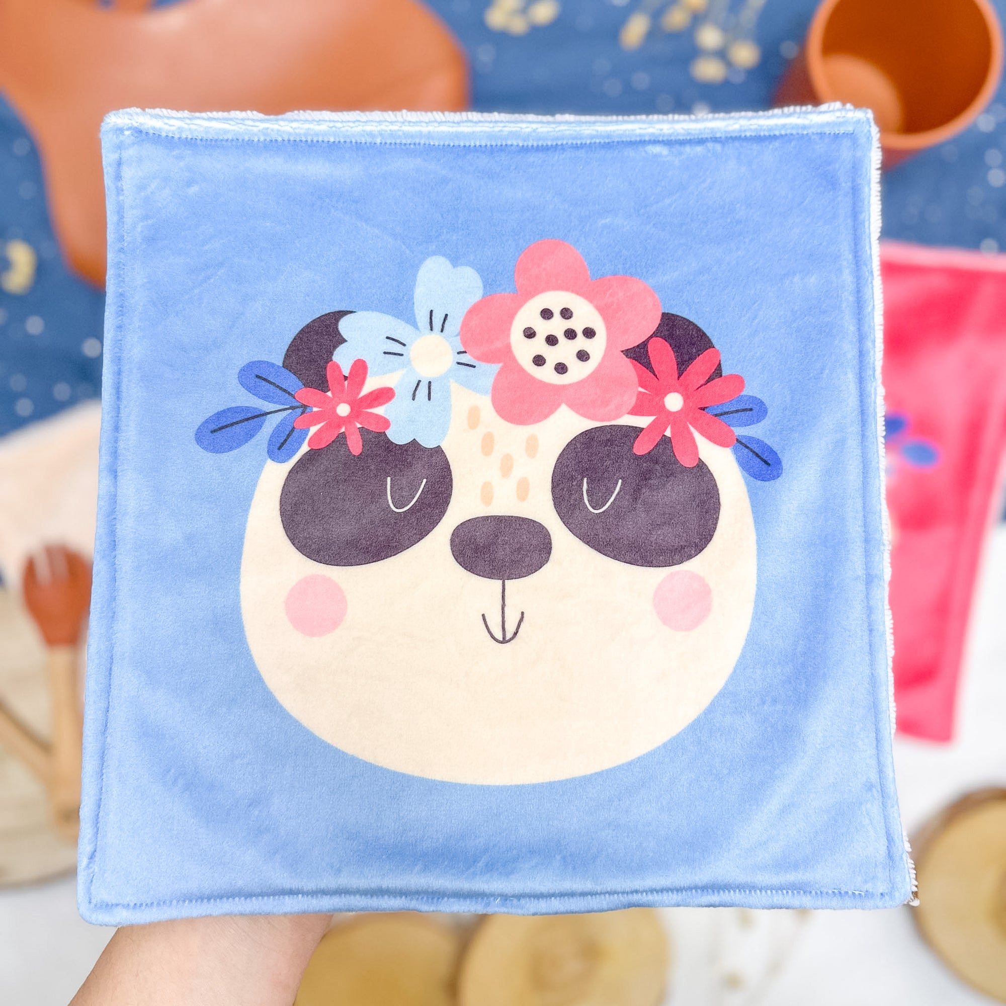 Serviette de table enfant lavable – Les Petits Fleuris - Lot De 2