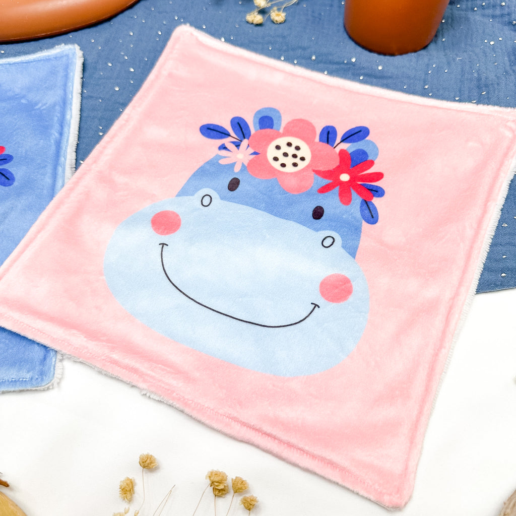 Serviette de table enfant lavable – Les Petits Fleuris - Lot De 2