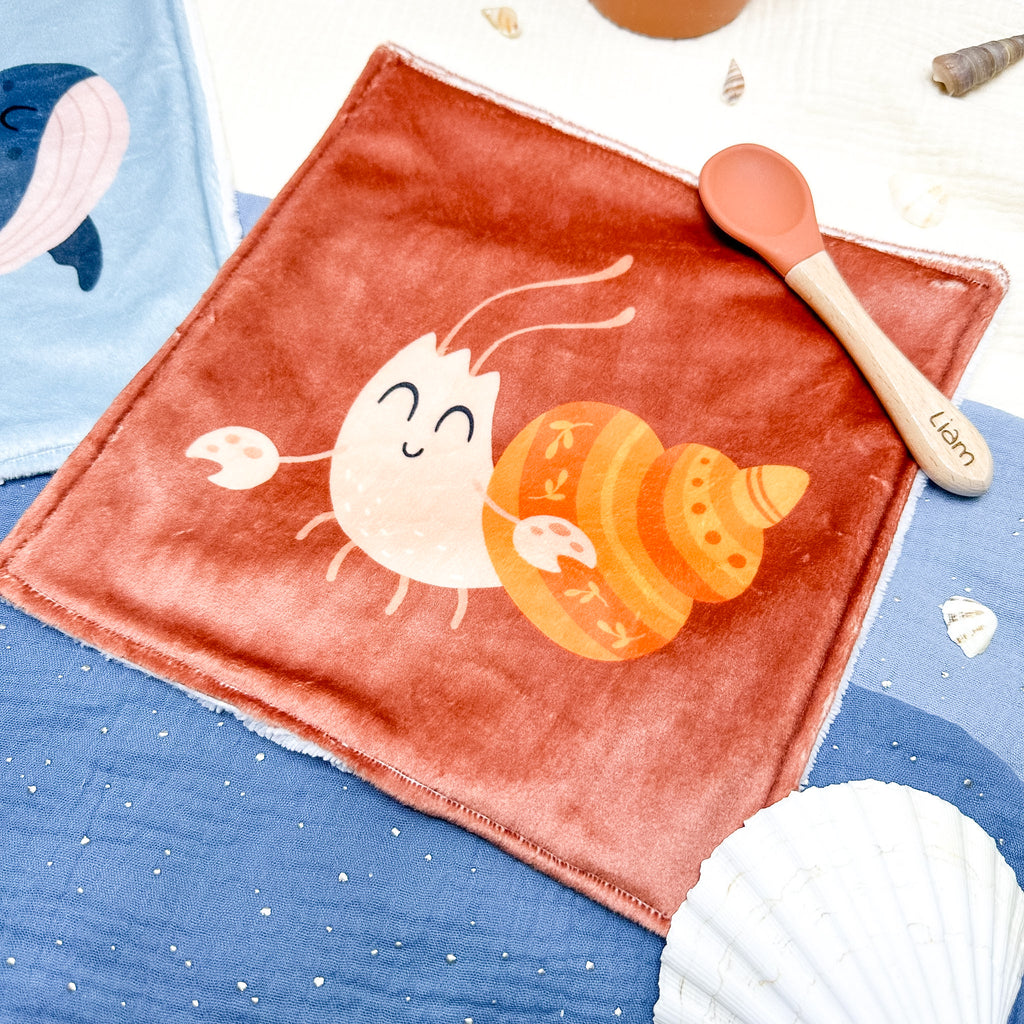 Serviette de table enfant lavable – Tendresse Salée - Lot De 2