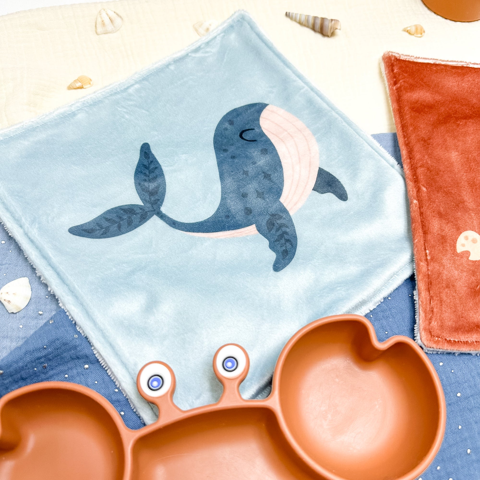 Serviette de table enfant lavable – Tendresse Salée - Lot De 2