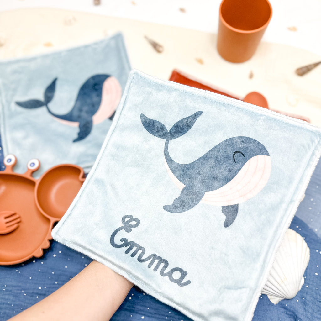 Serviette de table enfant lavable – Tendresse Salée - Lot De 2