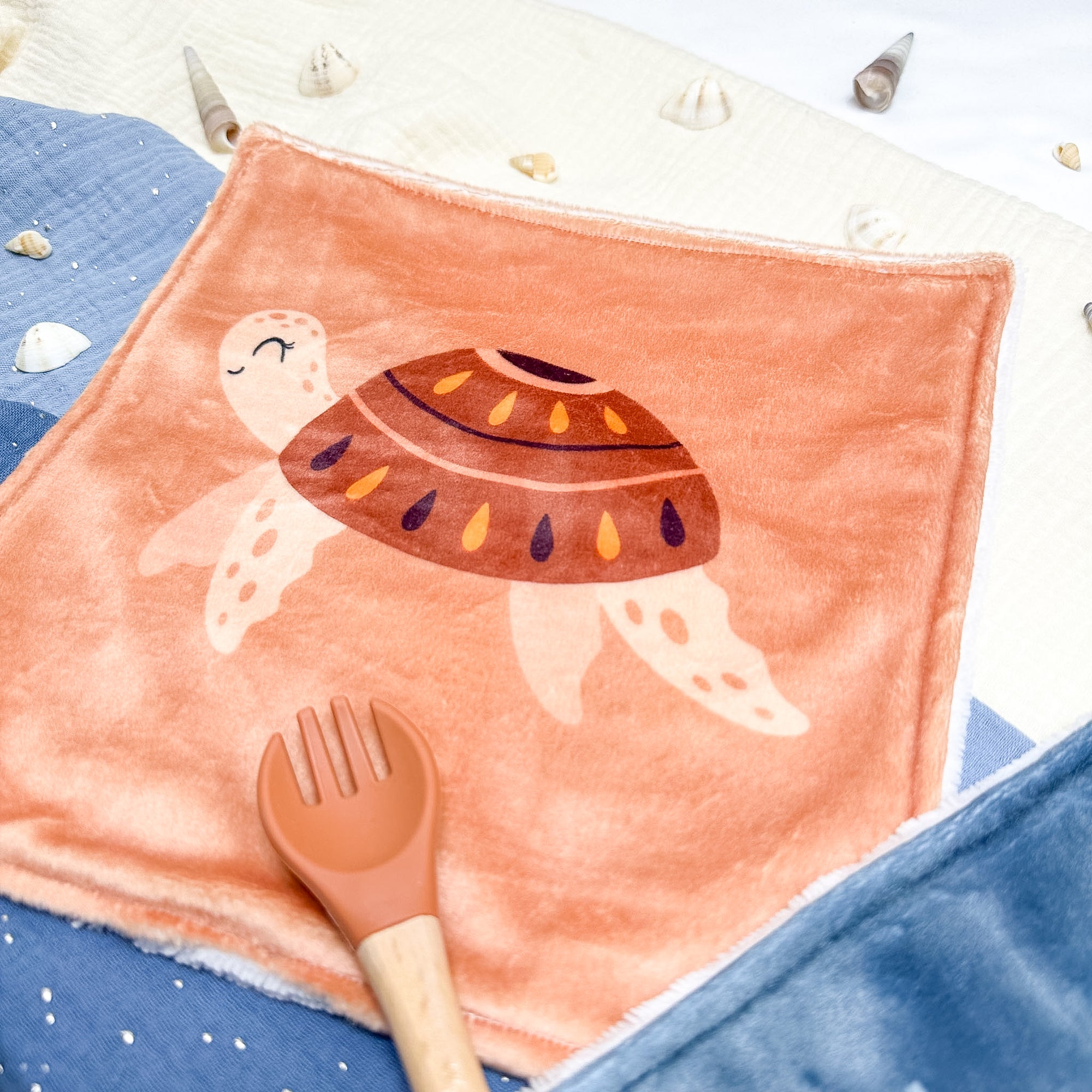 Serviette de table enfant lavable – Tendresse Salée - Lot De 2