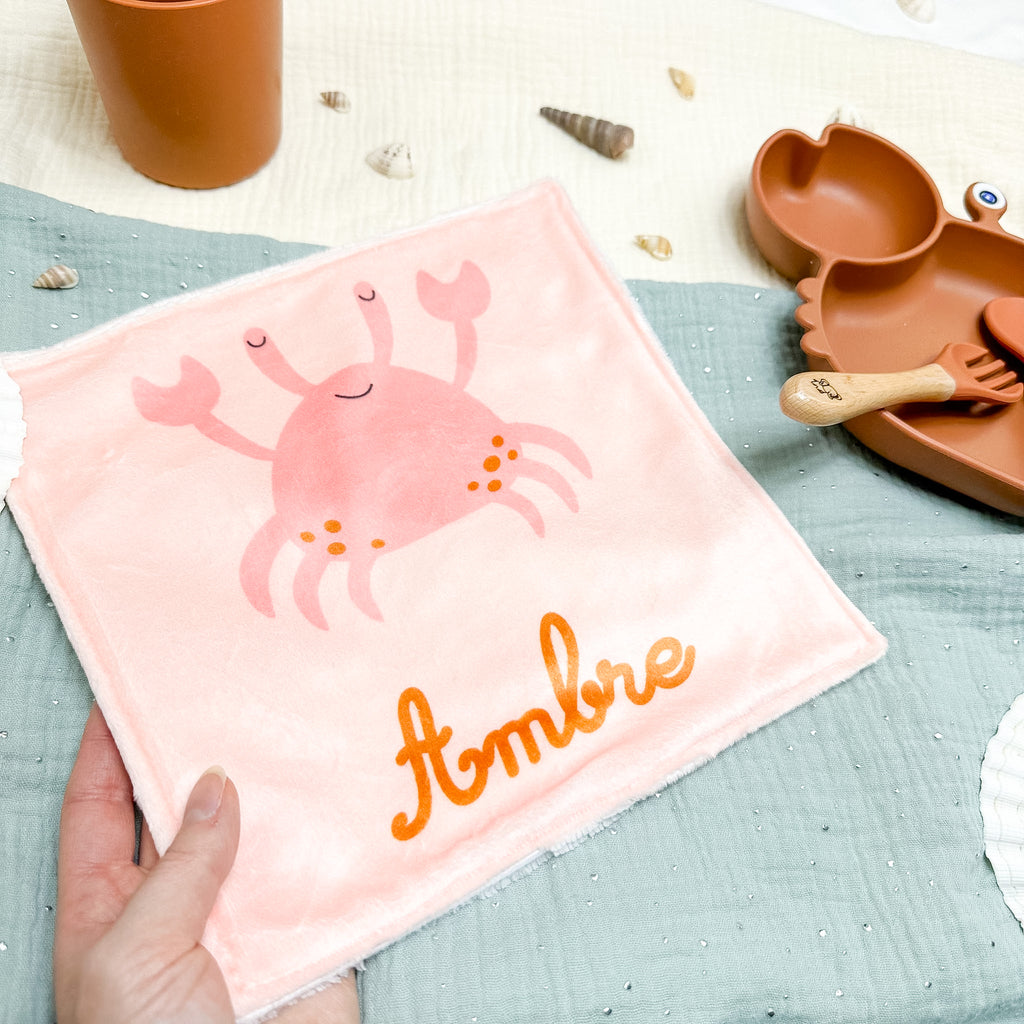 Serviette de table enfant lavable – Petits Flots d’Amour - Lot De 2