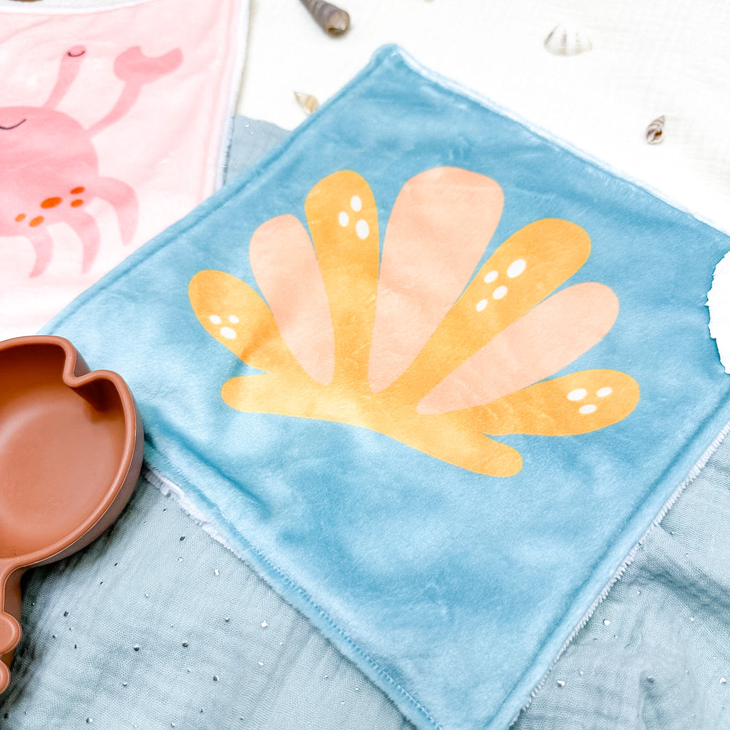 Serviette de table enfant lavable – Petits Flots d’Amour - Lot De 2