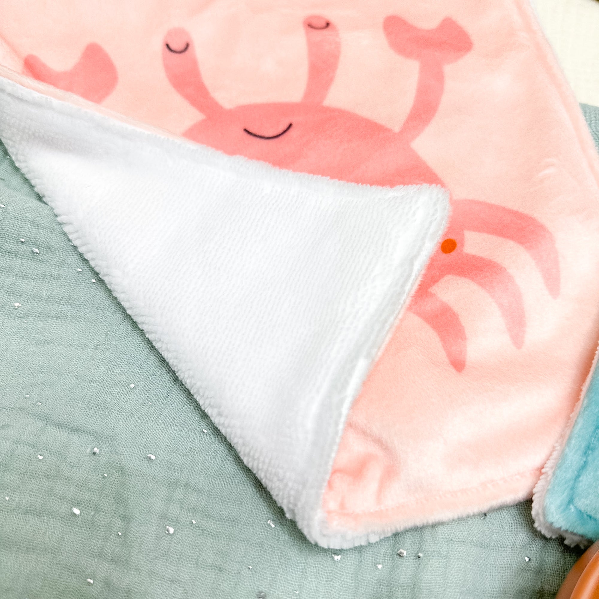 Serviette de table enfant lavable – Petits Flots d’Amour - Lot De 2